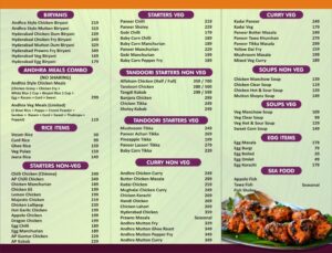 Menu Card Page 2