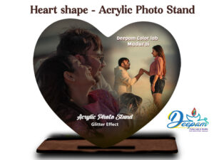 Heart Shape Acrylic Photo Stand
