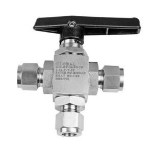 3 WAY PANEL MOUNT BALL VALVE