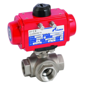 3 Way Ball Valve Actuated