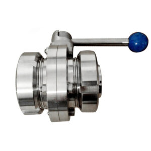 BUTTERFLY VALVE WITH SMS UNION