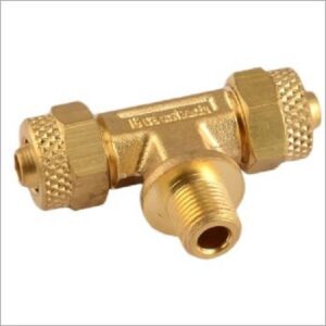 Brass PU T Connector